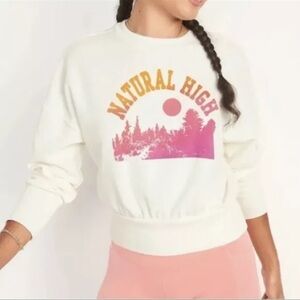 Old Navy Active “Natural High” Cropped Sweatshirt size 3X